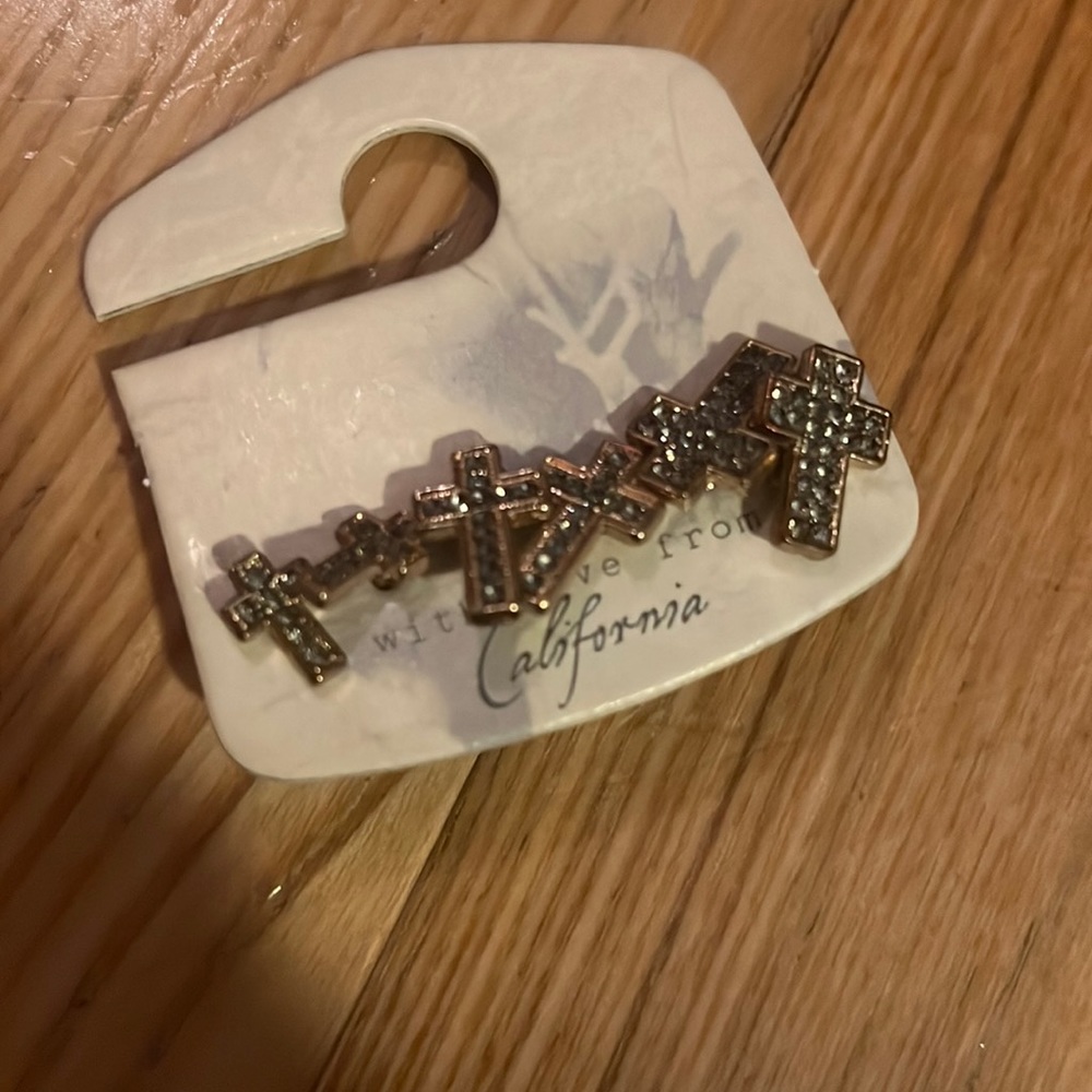 Cute cross earrings